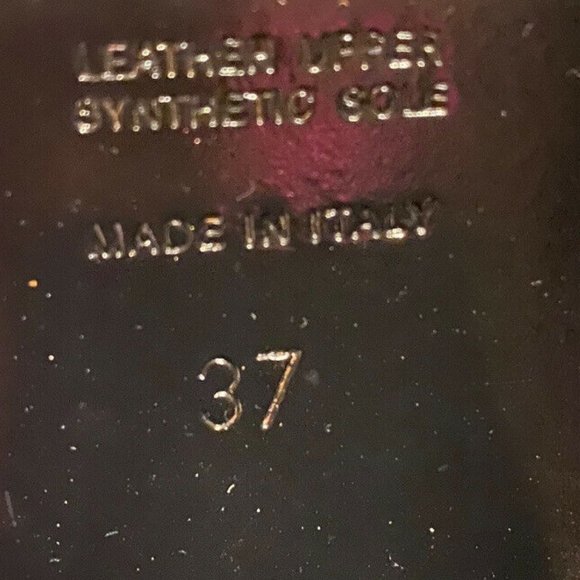 Italian leather boots NAPOLEON US 6.5-7 EU 37 Black Leather - Picture 7 of 9